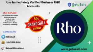 Use Immediately Verified Business RHO Accounts