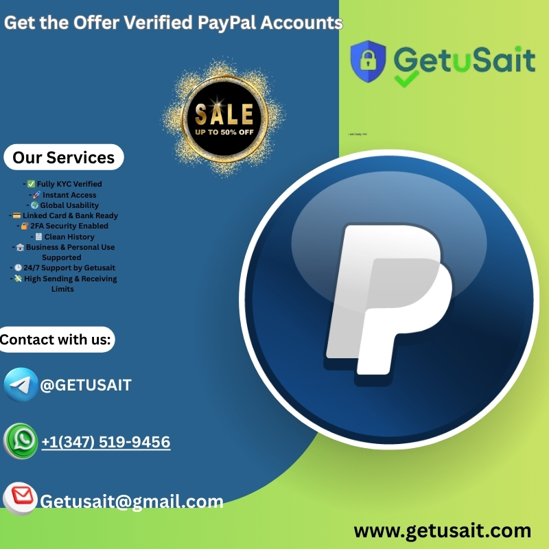 Get the Offer Verified PayPal Accounts